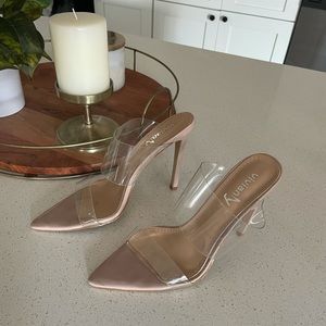 Clear Pointed Heel